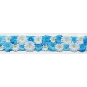 Daisies Trimmings - Blue